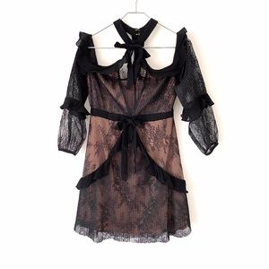 "For Love and Lemons" cold shoulder dress